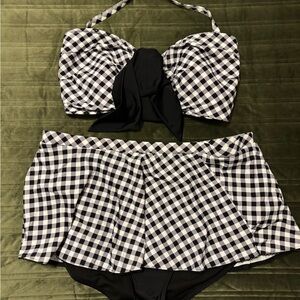 2 piece swim set with skirt